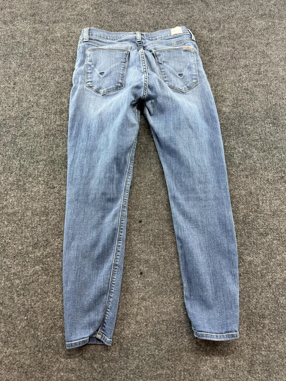 Hudson Krista Super Skinny Crop Jeans Womens 27 Light Wash Blue Mid Rise Denim